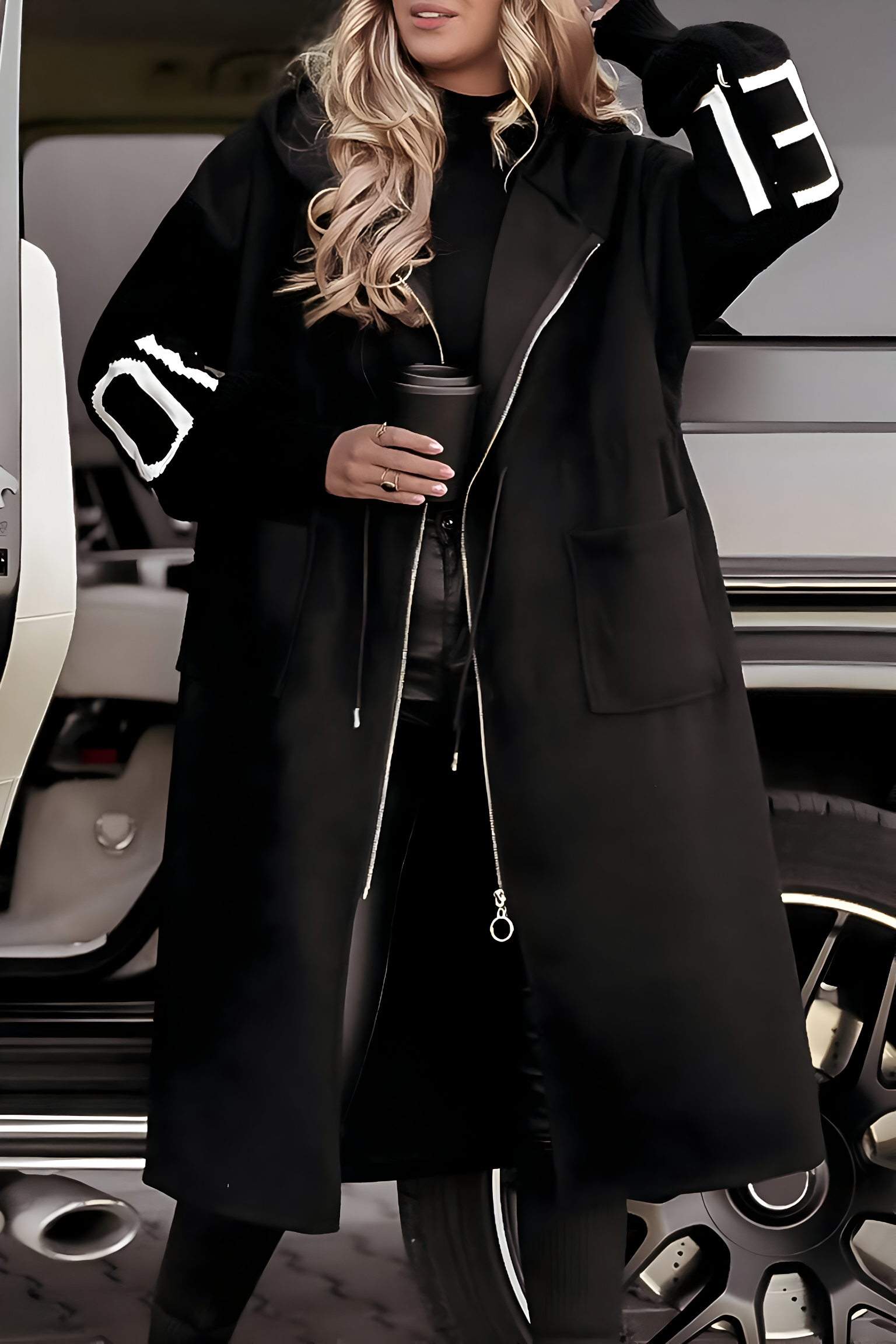 Élise Elegant Hooded Coatigan