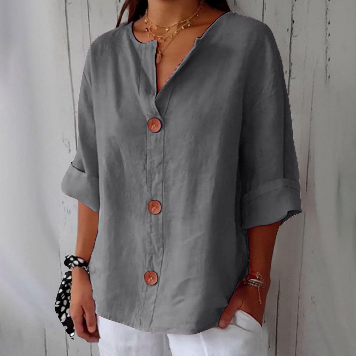 Nola Flattering Cotton-Linen Shirt
