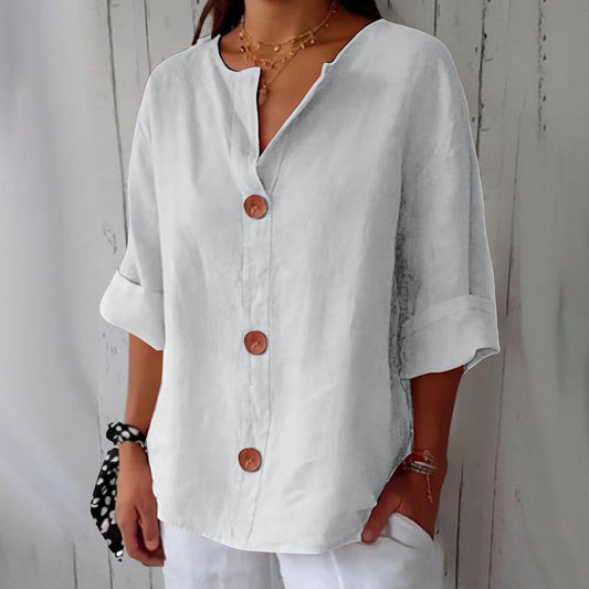 Nola Flattering Cotton-Linen Shirt