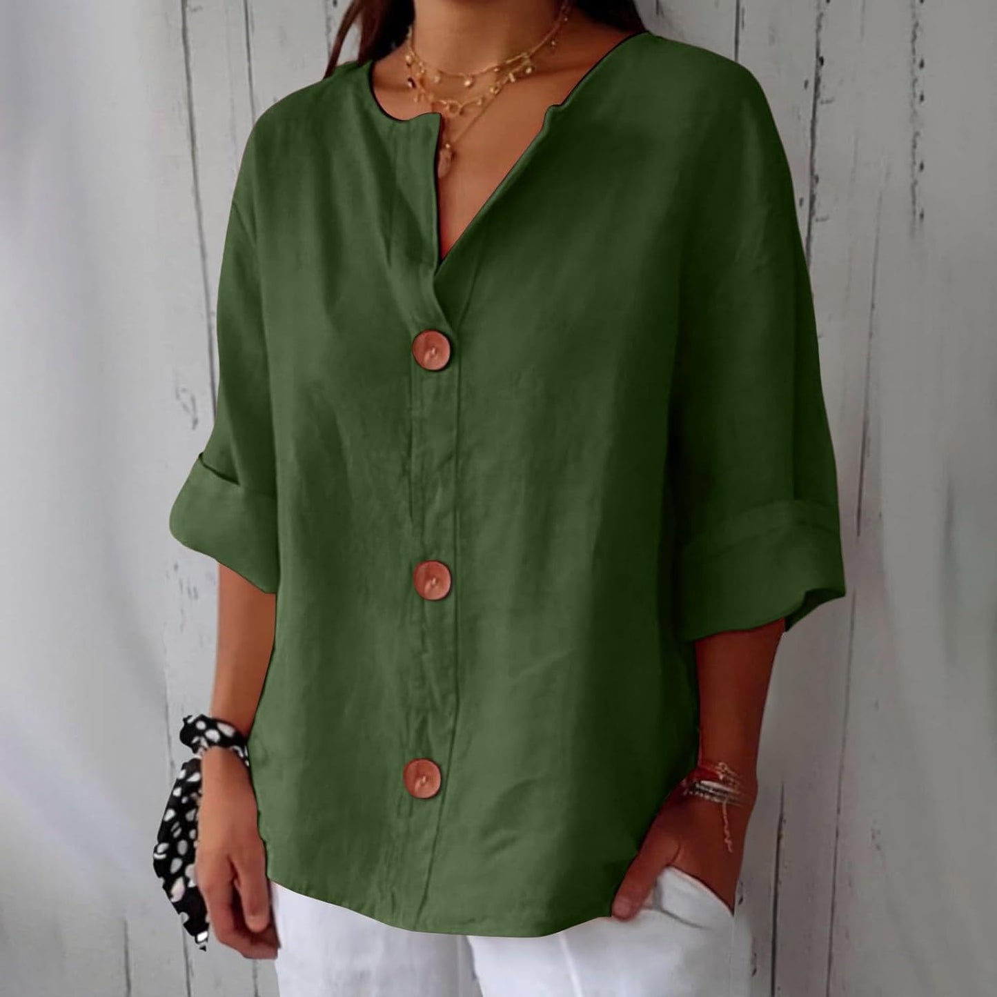 Nola Flattering Cotton-Linen Shirt