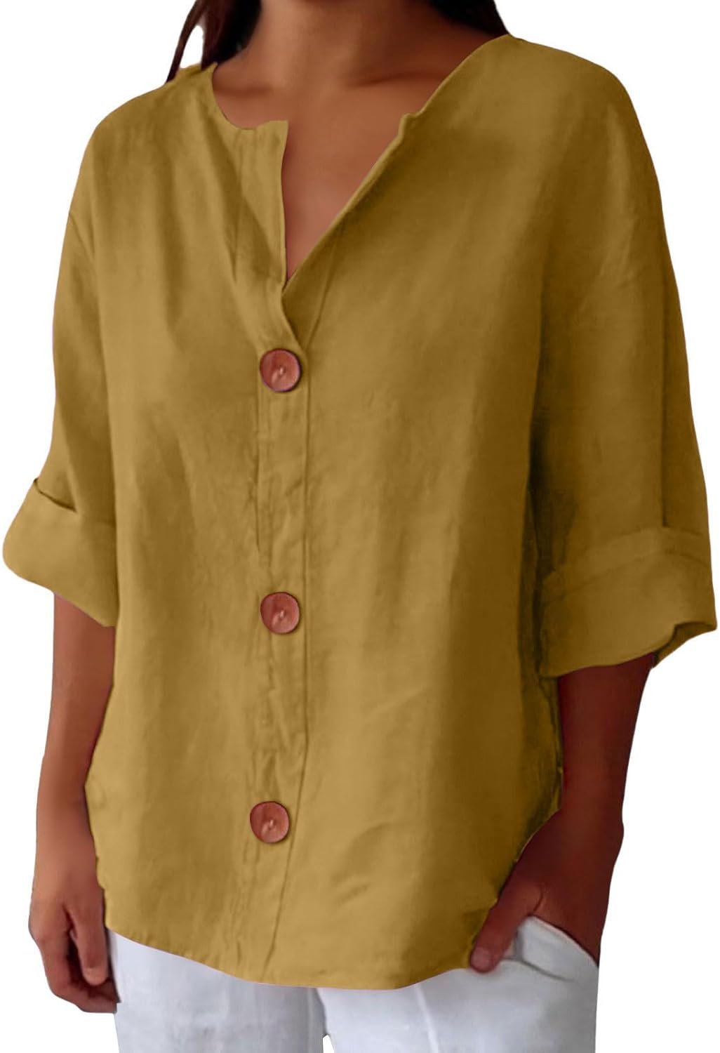 Nola Flattering Cotton-Linen Shirt