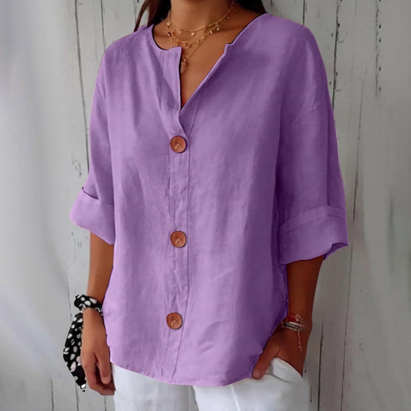 Nola Flattering Cotton-Linen Shirt