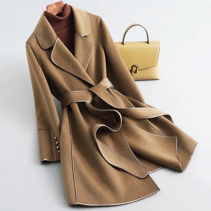 Martha Belted Wrap Coat