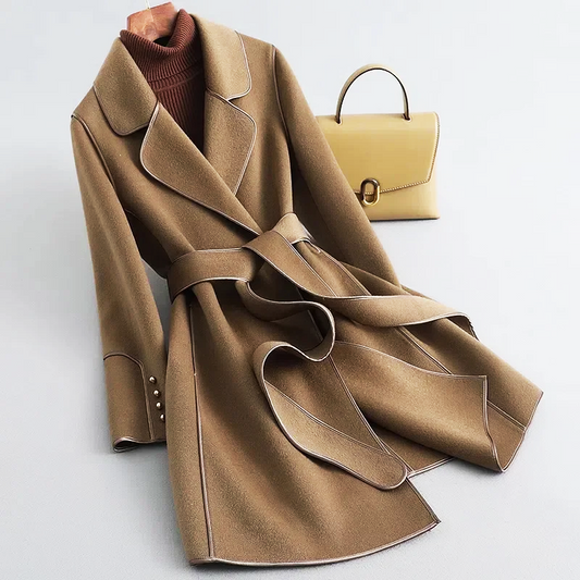 Martha Belted Wrap Coat