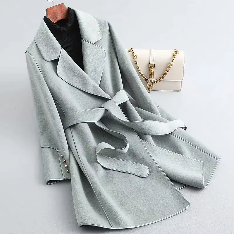 Martha Belted Wrap Coat