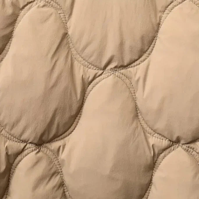 Drop Quilted Hooded Cotton Jacket