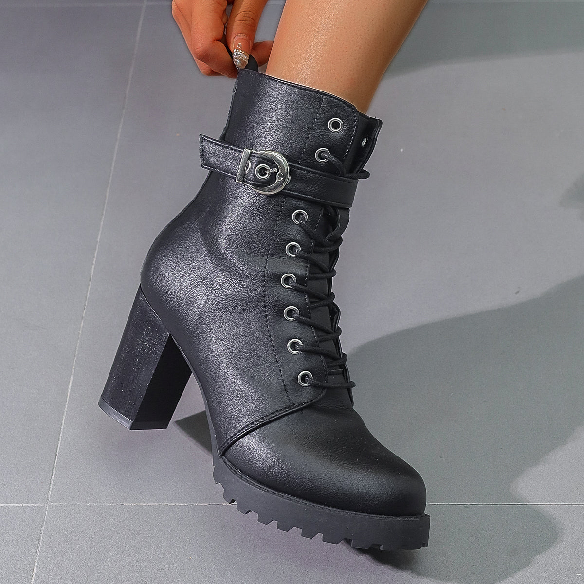 City Vegan Leather Platform Boot