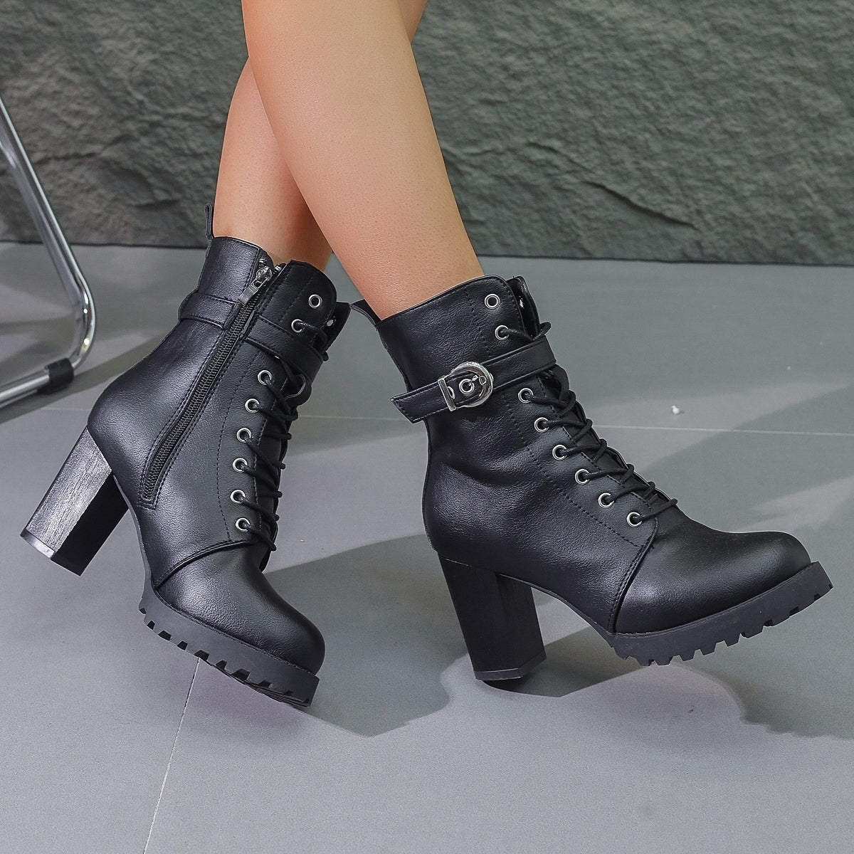 City Vegan Leather Platform Boot
