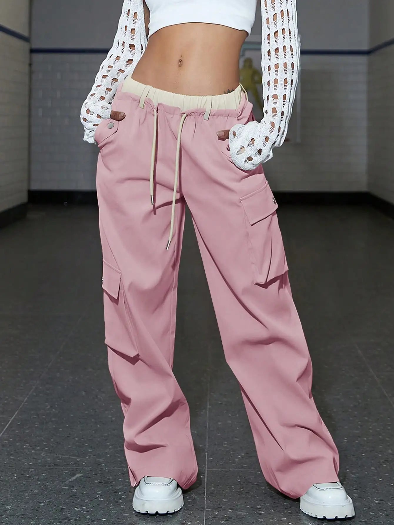 Aliza Wide Leg Cargo Pants