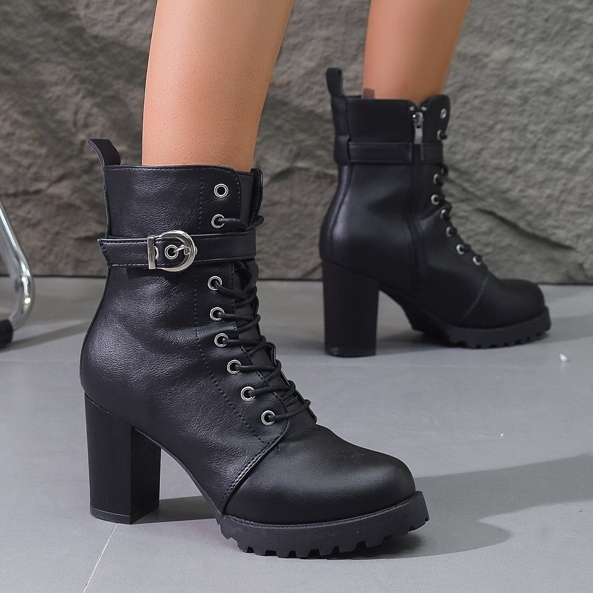 City Vegan Leather Platform Boot