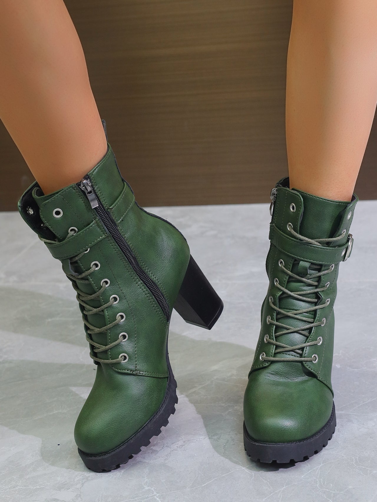 City Vegan Leather Platform Boot
