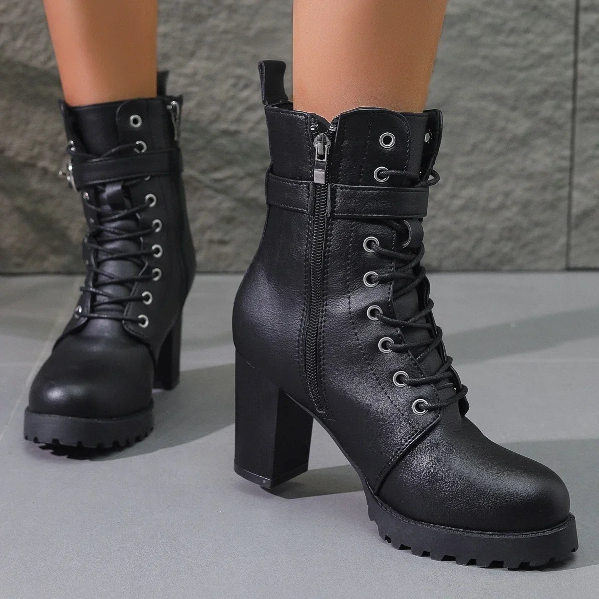 City Vegan Leather Platform Boot