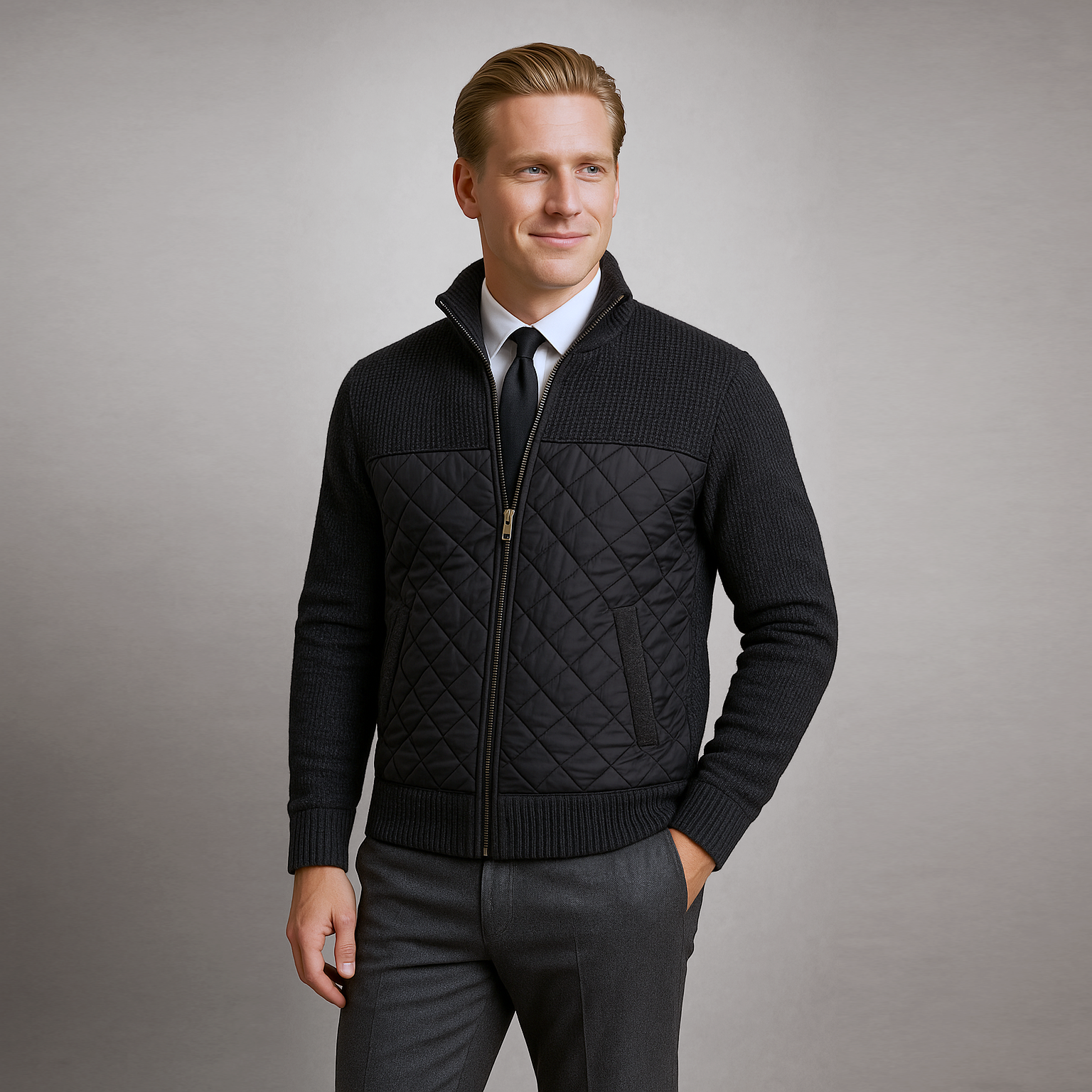 Hendriks Knit Panel Jacket