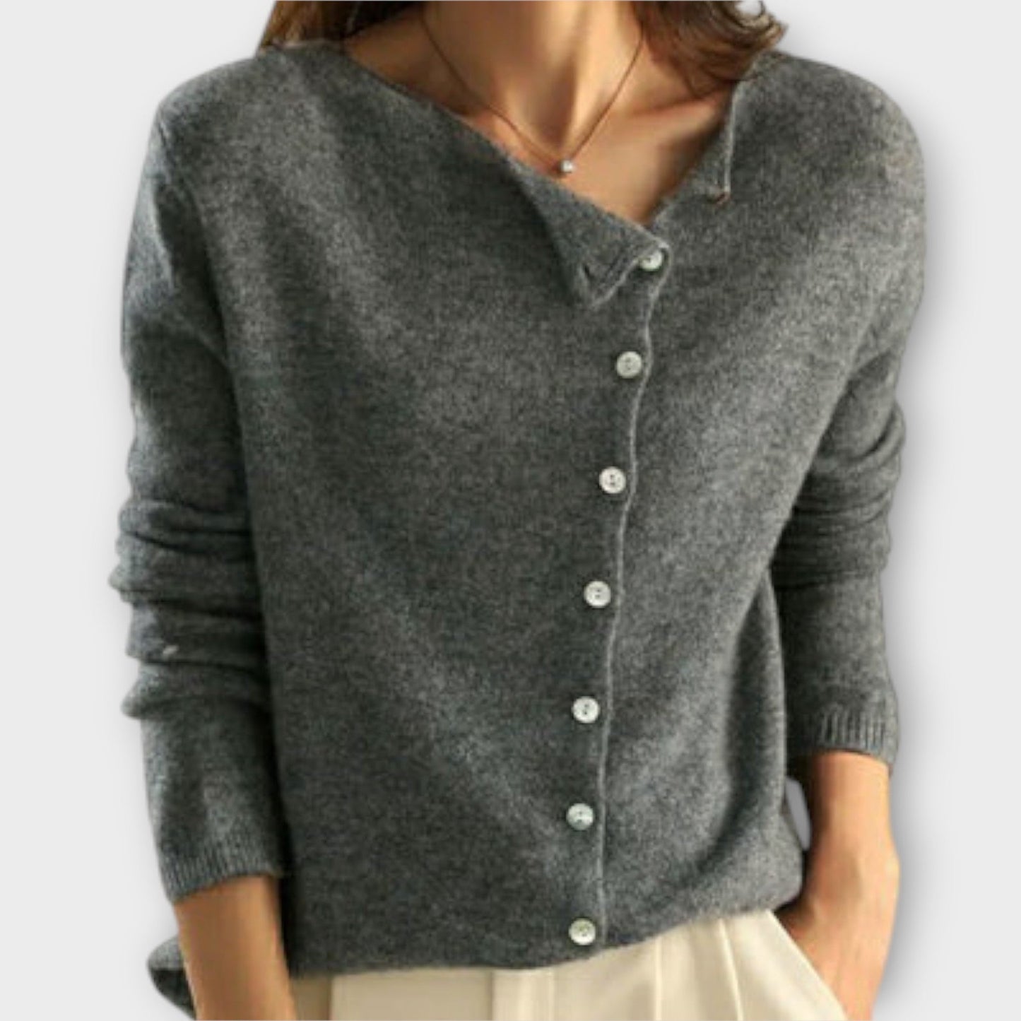 Seren Asymmetrical Knit Cardigan