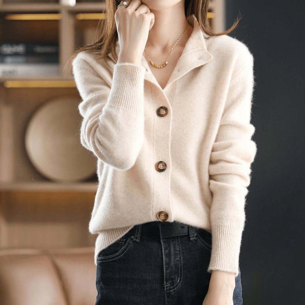 Liora Luxurious Cashmere Knit Cardigan