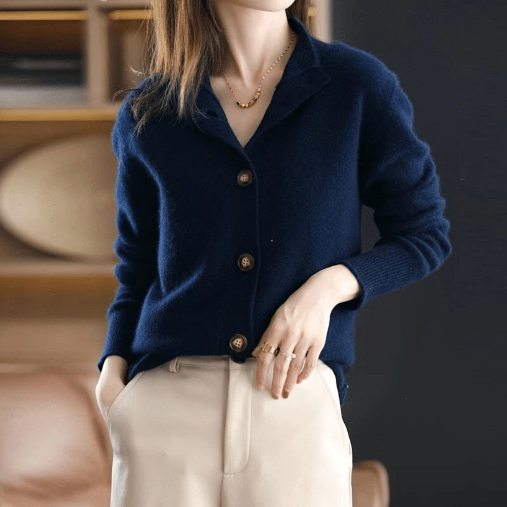 Liora Luxurious Cashmere Knit Cardigan