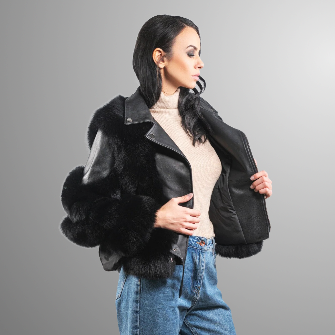 Talia Fur & Leather Jacket