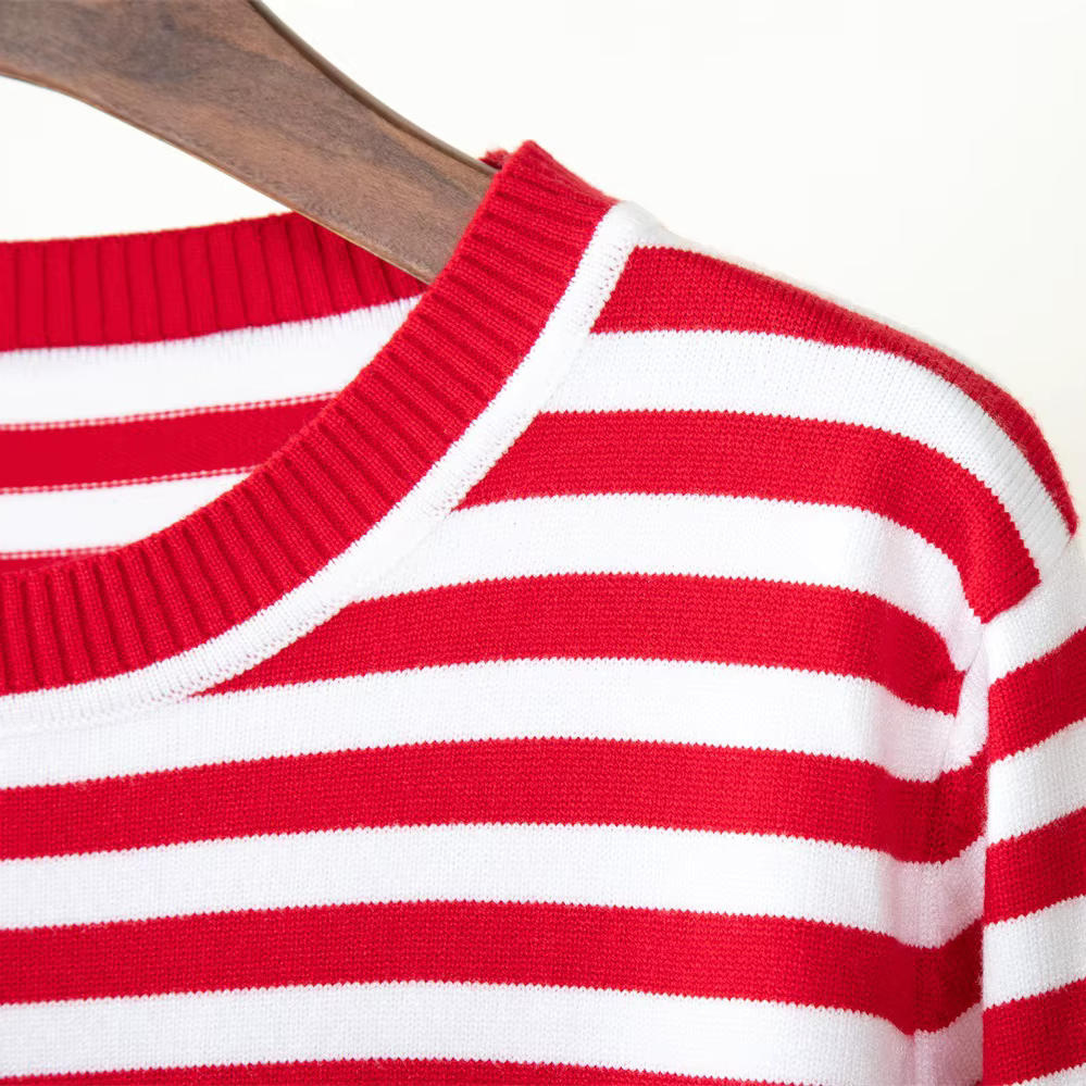 Celeste Striped Long-Sleeve Top