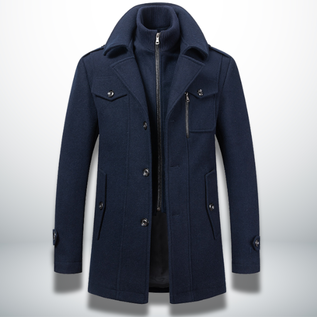 Enzo Cashmere Wool Topcoat