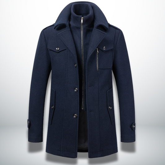 Enzo Cashmere Wool Topcoat