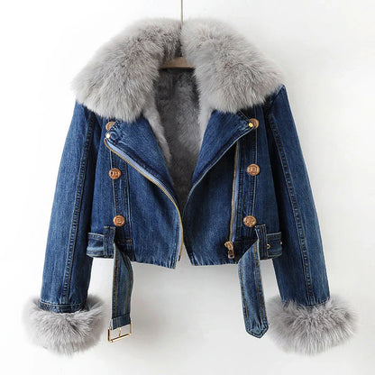 Mila Luxurious Denim Coat