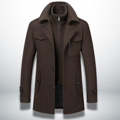Enzo Cashmere Wool Topcoat