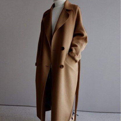Clara Chic Long Wool Coat