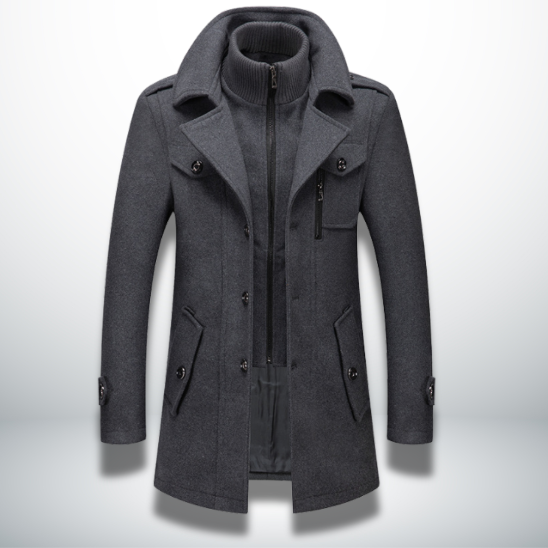 Enzo Cashmere Wool Topcoat