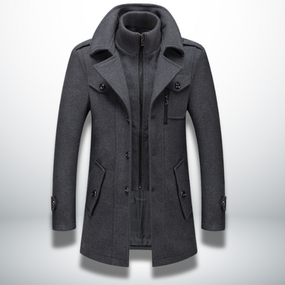 Enzo Cashmere Wool Topcoat