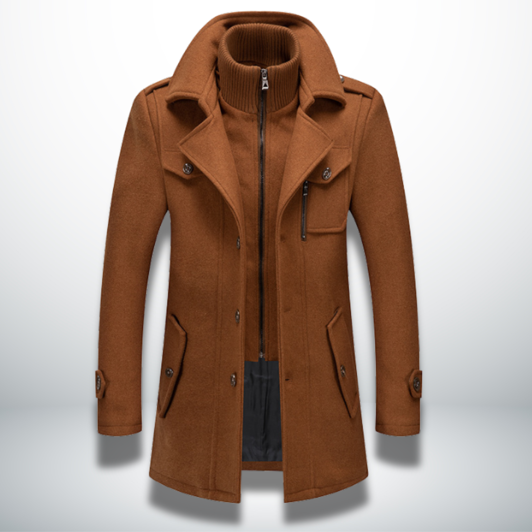 Enzo Cashmere Wool Topcoat