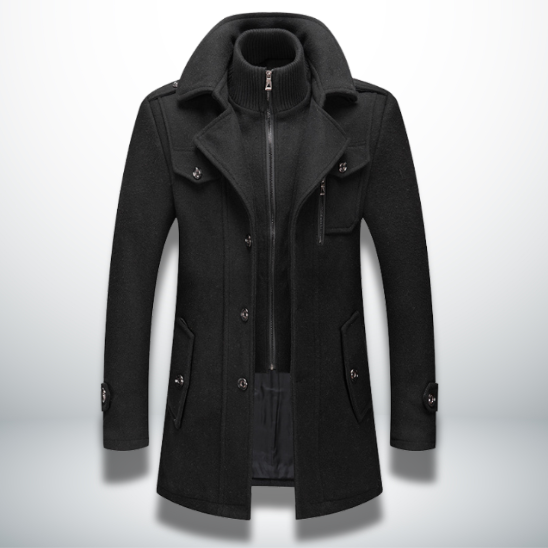 Enzo Cashmere Wool Topcoat