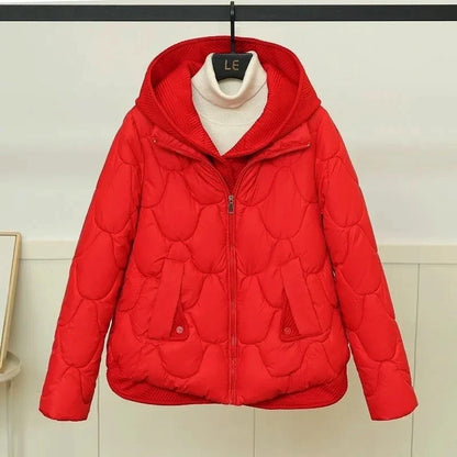 Drop Quilted Hooded Cotton Jacket