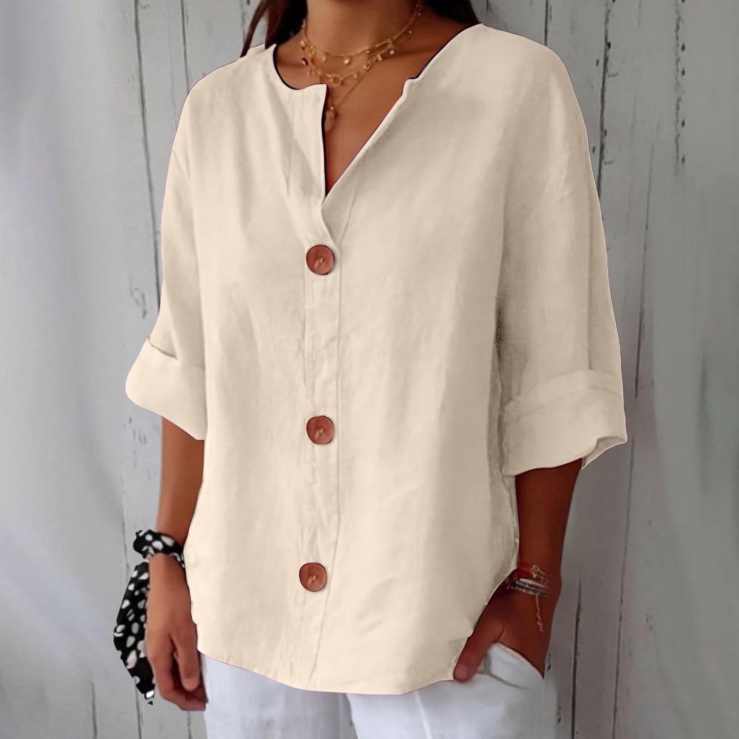 Nola Flattering Cotton-Linen Shirt