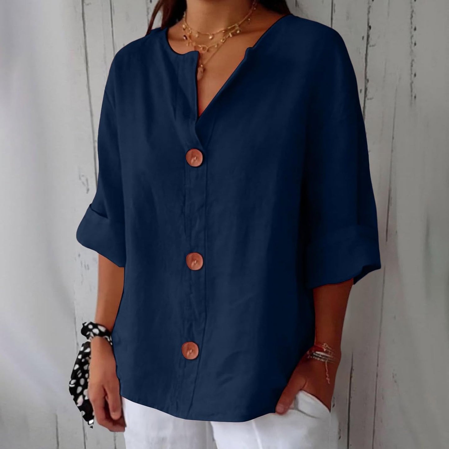 Nola Flattering Cotton-Linen Shirt