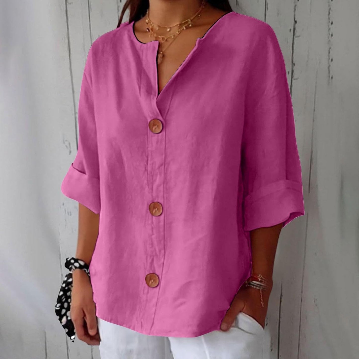 Nola Flattering Cotton-Linen Shirt