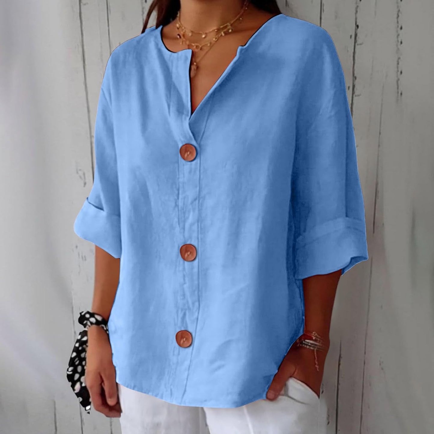 Nola Flattering Cotton-Linen Shirt