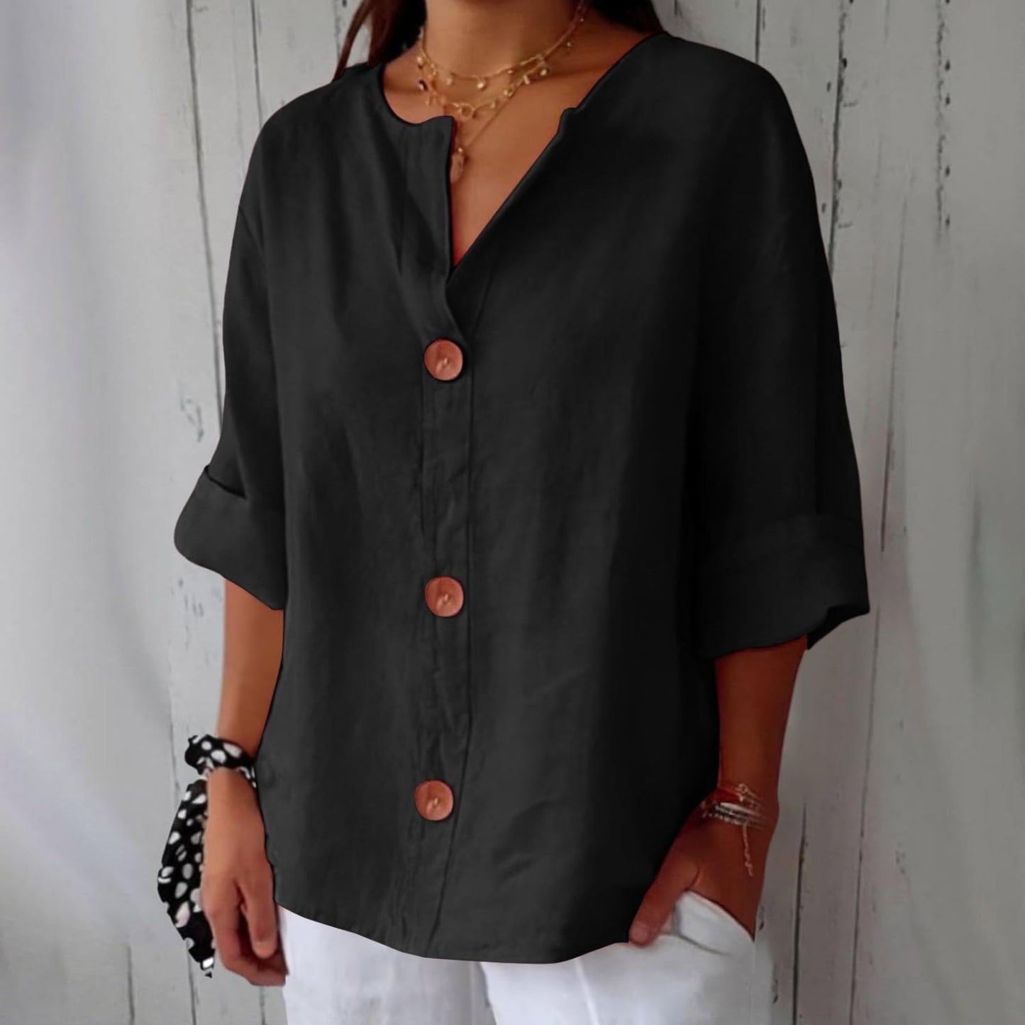 Nola Flattering Cotton-Linen Shirt