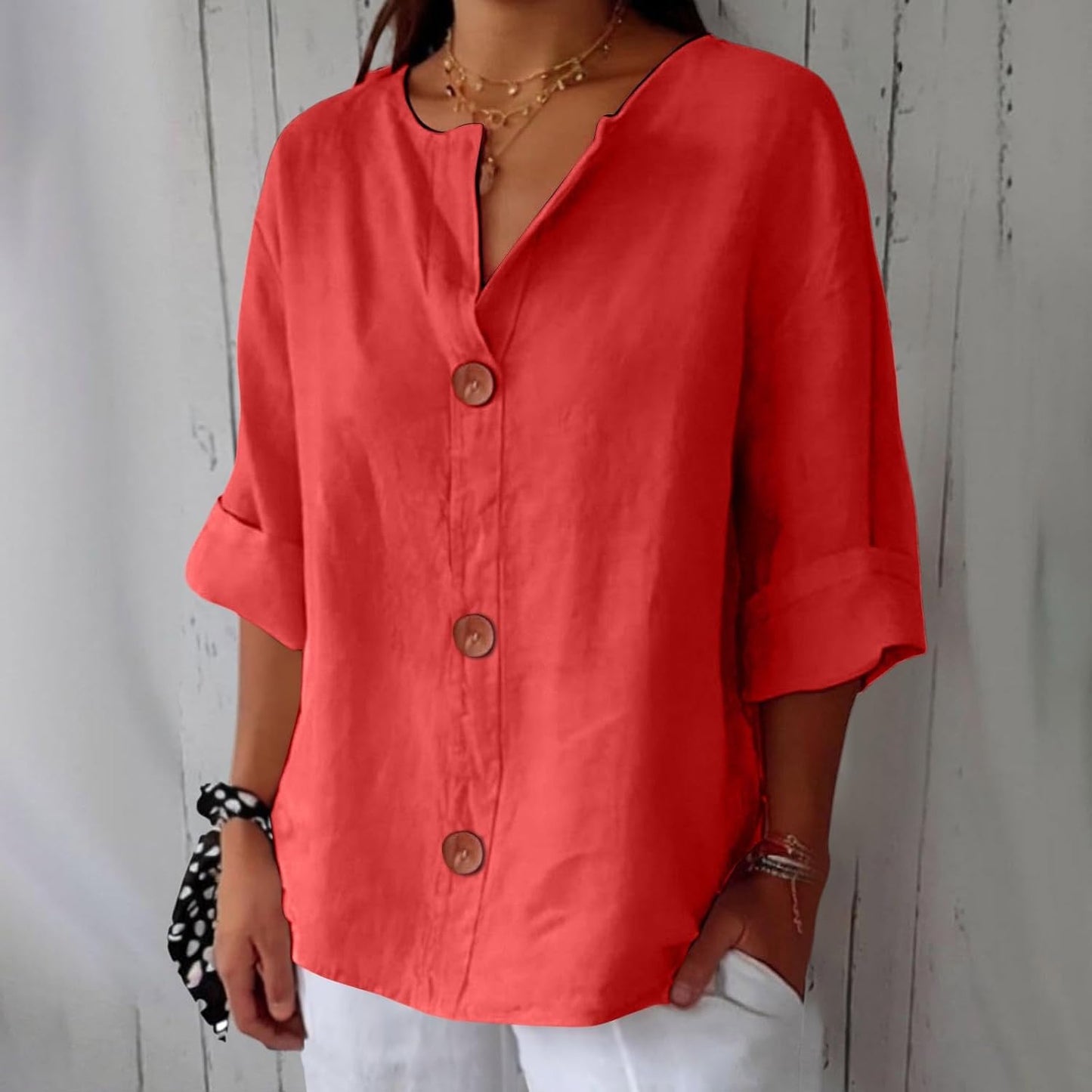 Nola Flattering Cotton-Linen Shirt