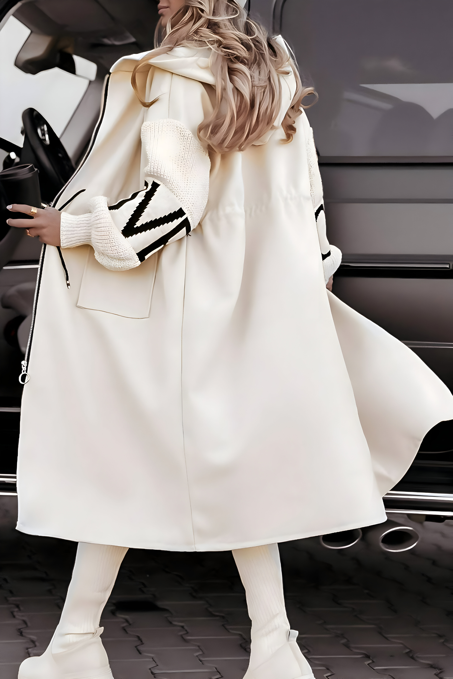 Élise Elegant Hooded Coatigan