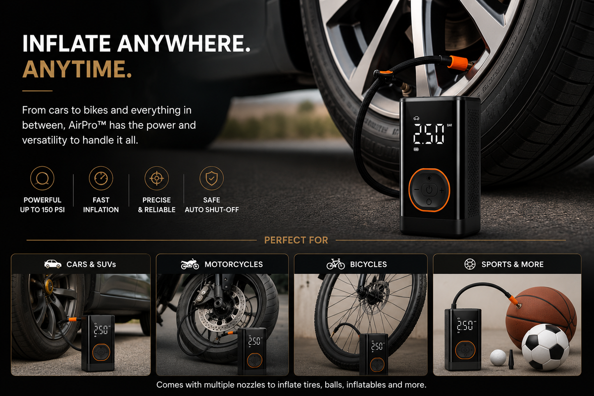 RXXA AirPro™ Portable Tire Inflator