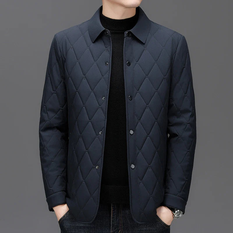 Grey Quilted Jacket