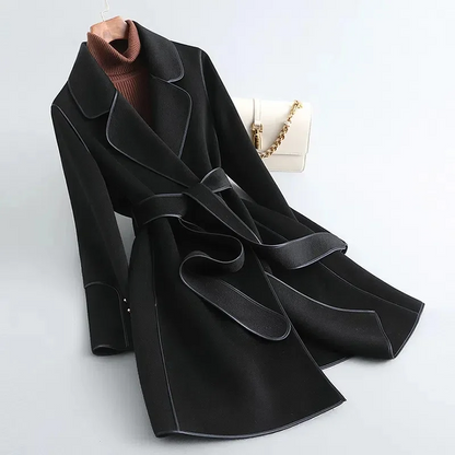 Martha Belted Wrap Coat