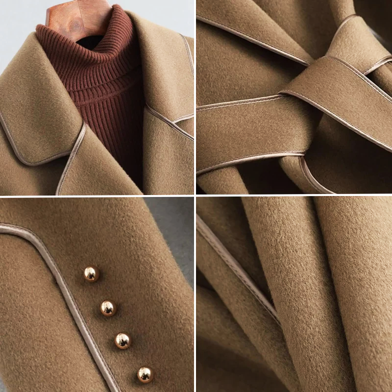Martha Belted Wrap Coat