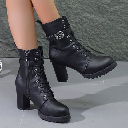 City Vegan Leather Platform Boot