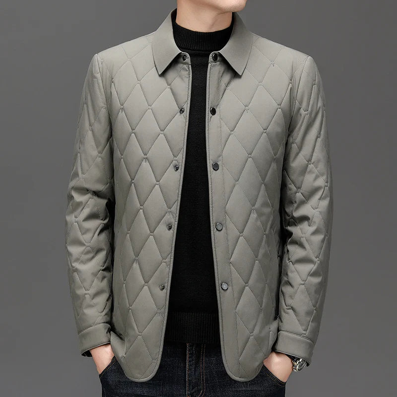 Grey Quilted Jacket