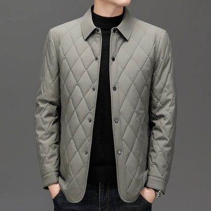 Grey Quilted Jacket