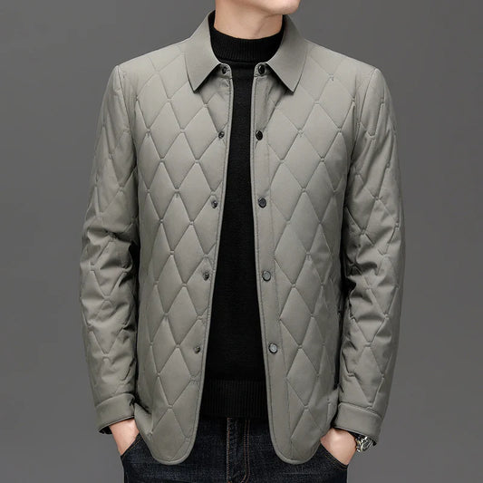 Grey Quilted Jacket