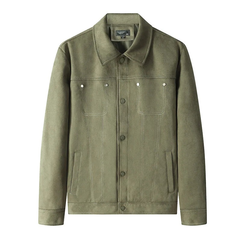 Noah Suede Trucker Jacket