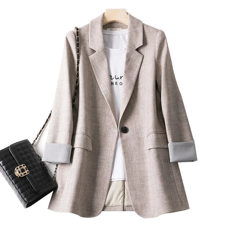Anna Rolled Sleeve Blazer