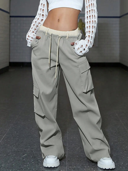 Aliza Wide Leg Cargo Pants
